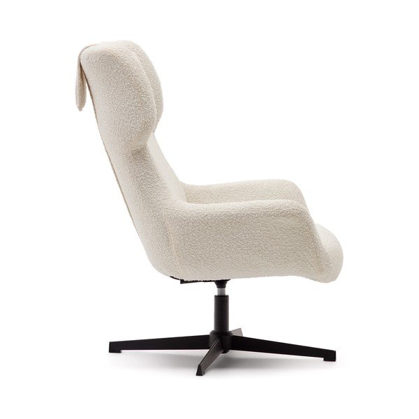 Krēmkrāsas atpūtas krēsls Zalina – Kave Home-image-3