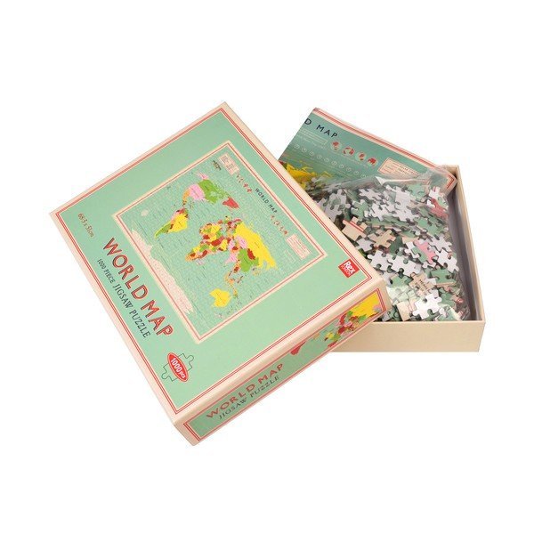 Puzle (gabalu skaits 1000) World Map – Rex London-image-2