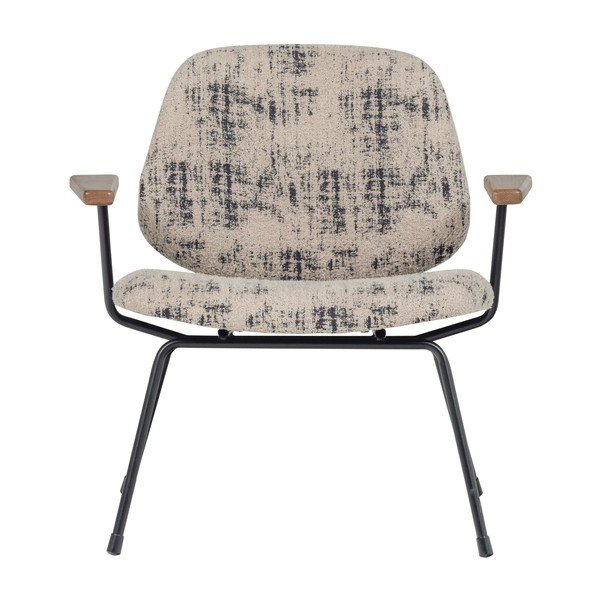 Bēšs atpūtas krēsls no šenila auduma Aure – WOOOD-image-1