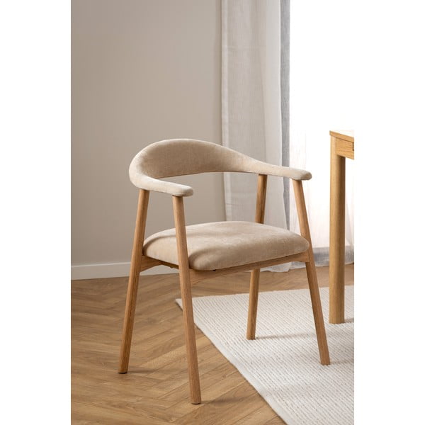 Bēšs/dabīga toņa pusdienu krēsls Addi – Actona-image-2