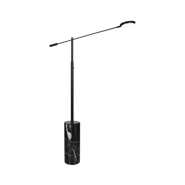 Melna LED stāvlampa (augstums 145 cm) Fiore – Trio Select