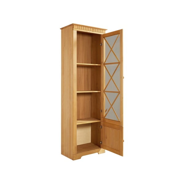 Dabīga toņa priedes masīvkoka vitrīna 180x35 cm Lisa – Støraa-image-3