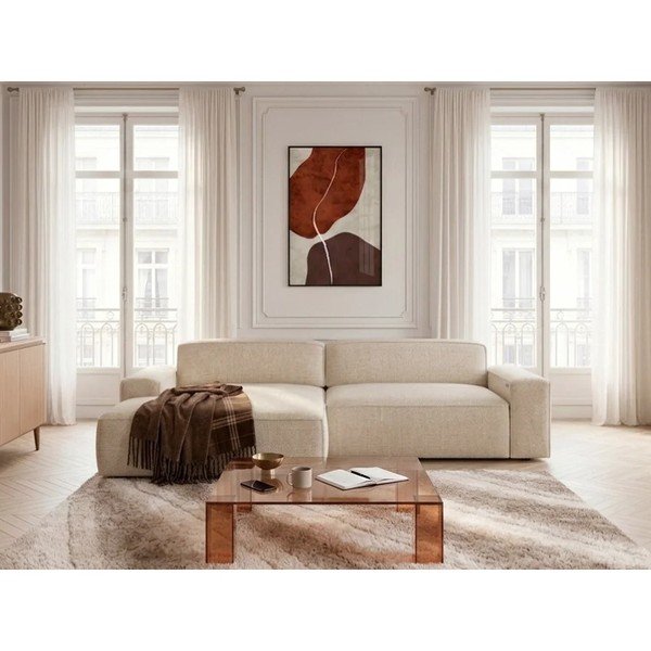 Bēšs salokāms/su elektriniu sėdynės reguliavimu stūra dīvāns (ar kreiso stūri) Abel – Bobochic Paris-image-3