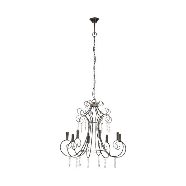 Pelēka piekaramā lampa 82x82 cm Brissac – Côté Table