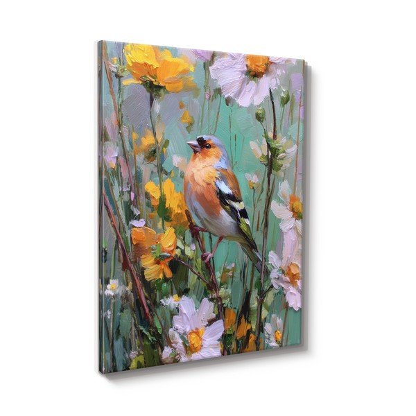 Drukāta glezna ar rāmi 60x80 cm Fringilla – Styler-image-3