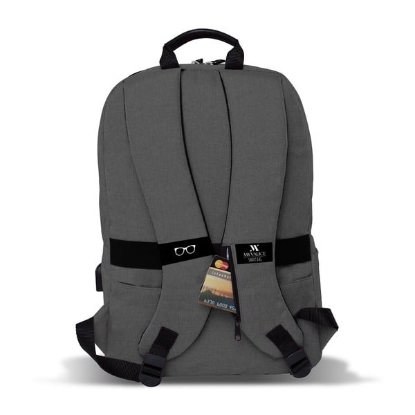 Pelēka mugursoma ar USB portu My Valice GALAXY Smart Bag-image-1