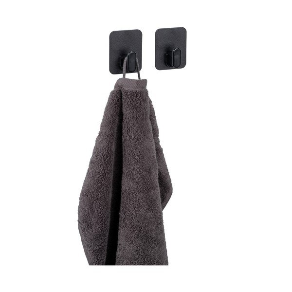 Melni plastmasas āķi ar uzstādīšanu bez urbšanas (2 gab.) Parma – Allstar-image-1