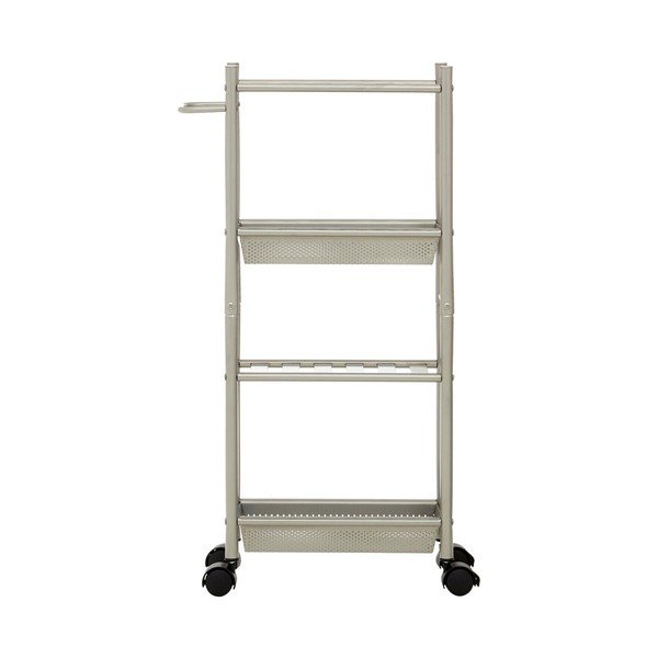 Metāla servēšanas galdiņš uz riteņiem 16x40 cm Dara – Premier Housewares-image-4