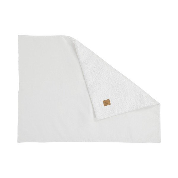 Balta buklē bērnu sega 100x77 cm – Meowbaby-image-1