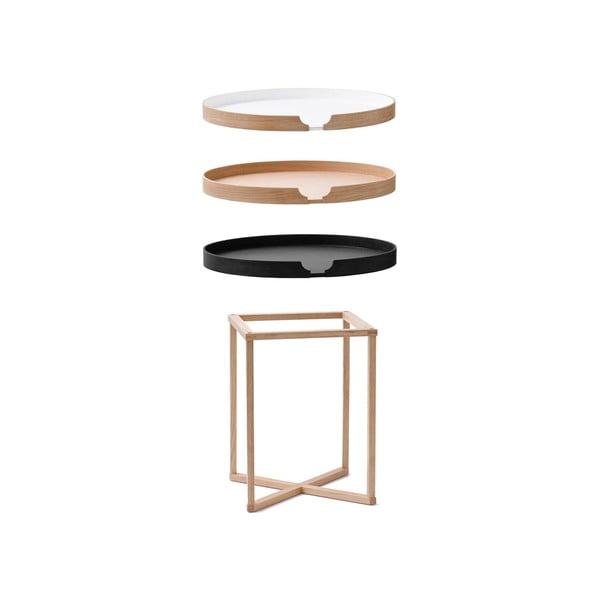 Ozolkoka sānu galdiņš ar noņemamu virsmu Wireworks Damieh, 45x45 cm-image-3