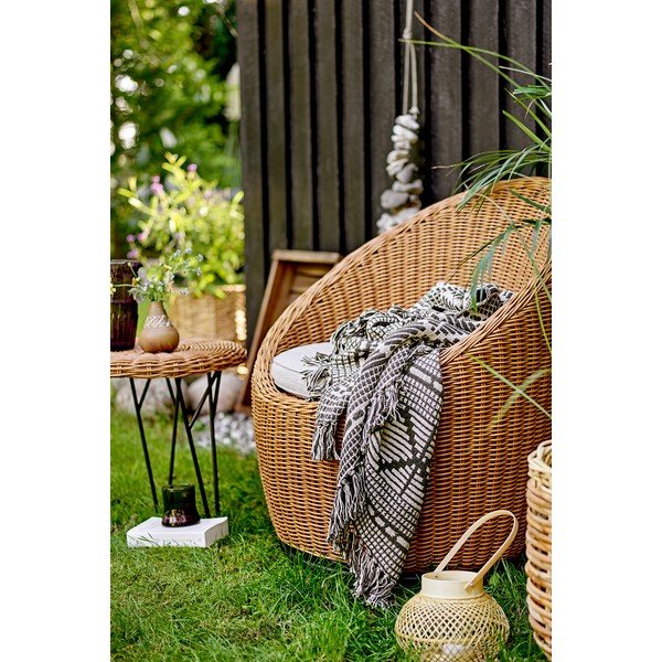 Mākslīgās rotangpalmas apaļš sānu galdiņš ø 46 cm Roccas – Bloomingville-image-1