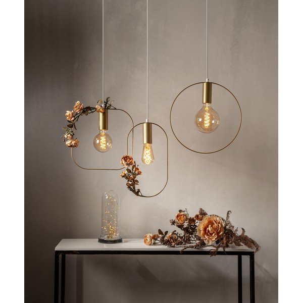 Zelta krāsas piekaramā lampa Shape – Star Trading-image-2