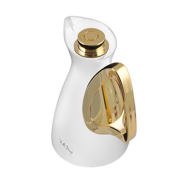 Balts/zelta krāsas termoss 1 l Alessia – Vialli Design-image-2