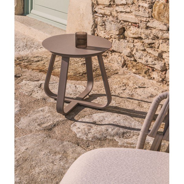 Metāla apaļš dārza galdiņš ø 48 cm Tamaris – Kave Home-image-3
