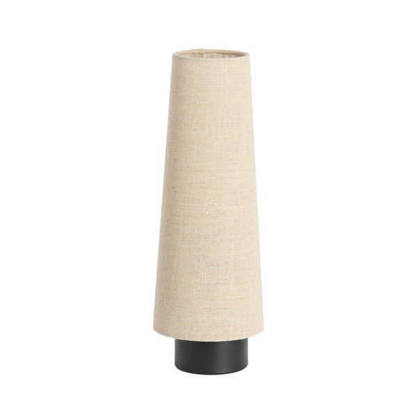 Bēša metāla galda lampa ar auduma abažūru (augstums 42 cm) Howie – Light & Living