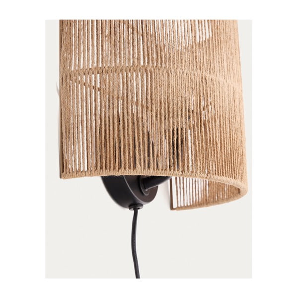 Dabīga toņa sienas lampa Canar – Kave Home-image-2