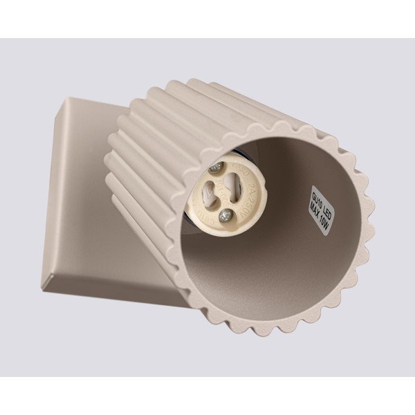 Pelēkbrūna metāla prožektora tipa lampa 8x16 cm Gleam – Sollux-image-4