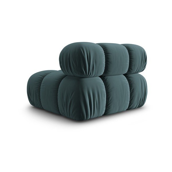 Zaļganzils samta modulārais dīvāns (vidējā moduļa) Bellis – Micadoni Home-image-4
