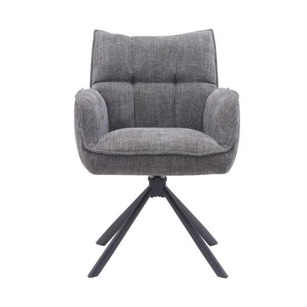 Pelēki polsterēti ēdamistabas krēsli (2 gab.) Marilla – Unique Furniture-image-4