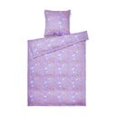 Gaiši violeta vienvietīga gultas veļa no kokvilnas satīna 140x200 cm Grand Pleasantly – JUNA