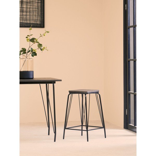 Melns/brūns gobas masīvkoka ķeblis District – Premier Housewares-image-1