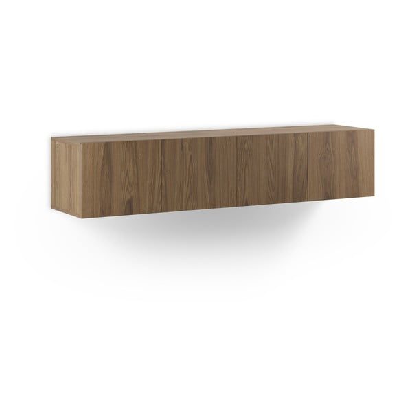 Dabīga toņa TV galdiņš ar ozolkoka imitāciju 180x38x35 cm Daroca – Marckeric-image-4