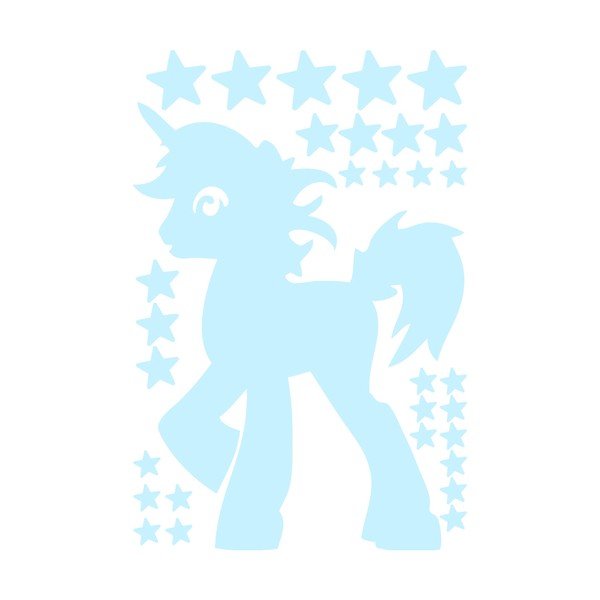 Uzlīme Fanastick Unicorn With Stars-image-1