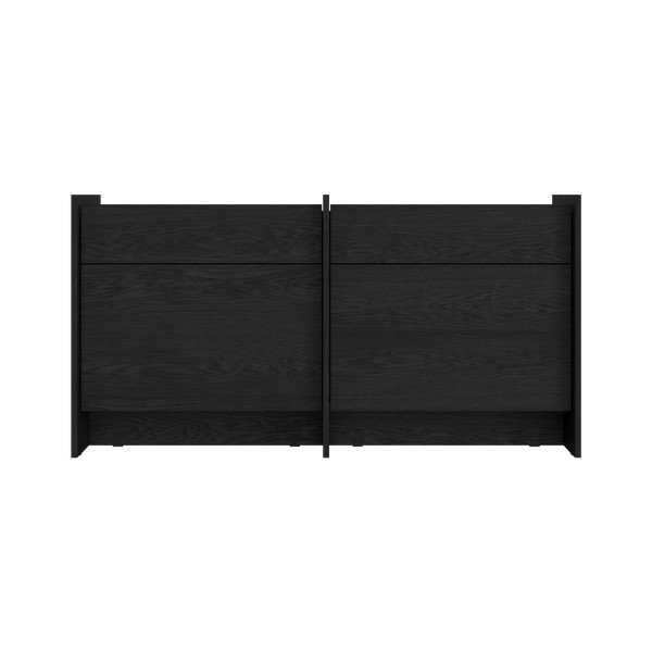 Melna kumode 146x76x51 cm Hido – noo.ma-image-2