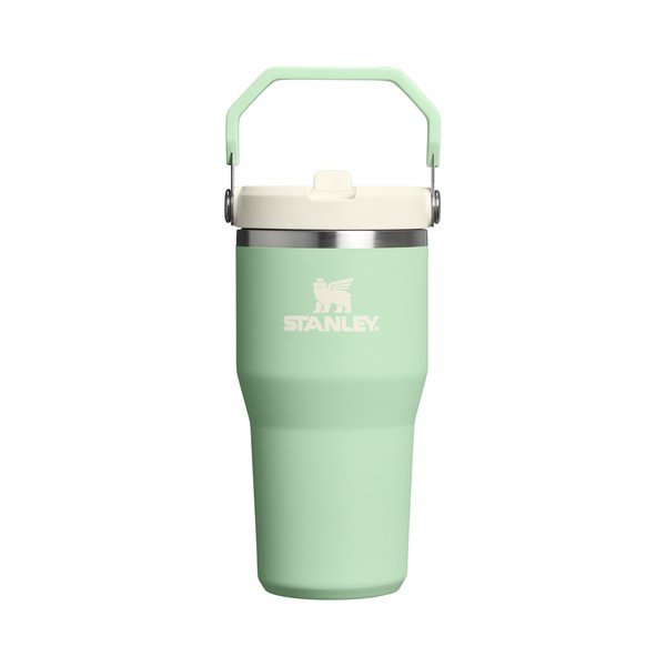 Salvijas zaļš nerūsējošā tērauda termoss 600 ml IceFlow™ Flip Straw 2.0 Tumbler Pistachio – Stanley