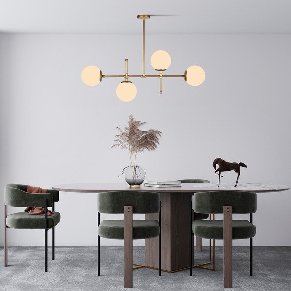 Piekarama lampa zelta krāsā Squid Lighting Kruva, augstums 57 cm-image-2