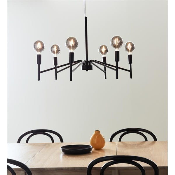 Melna griestu lampa Markslöjd Monarch, ø 70 cm-image-1