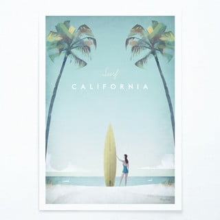 Plakāts Travelposter California, 30 x 40 cm