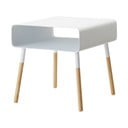 Balts kafijas galdiņš YAMAZAKI Plain, augstums 35 cm