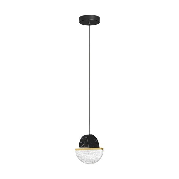 Melna metāla LED piekaramā lampa ar regulējamu spilgtumu ø 16 cm Dorin – Nova Luce