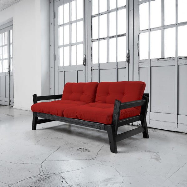 Dīvāns gulta Karup Step Black/Red
