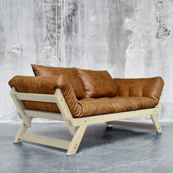 Dīvāns Karup Vintage Bebop Natural/Cognac-image-1