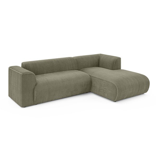 Zaļš velveta stūra dīvāns (ar labo stūri/ar zvilni) Merid  – Ropez-image-2