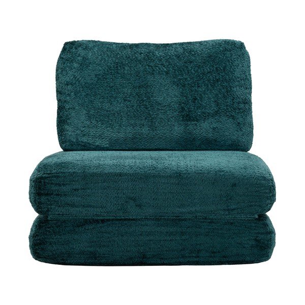 Zilganzaļš izvelkams atpūtas krēsls no buklē auduma Faster – Mauro Ferretti-image-2