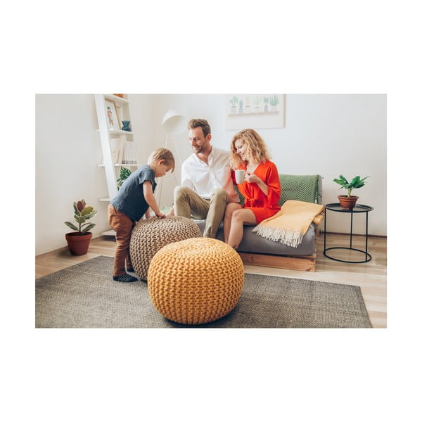 Tumši pelēks dīvāna pufs Bonami Essentials Jagger-image-4