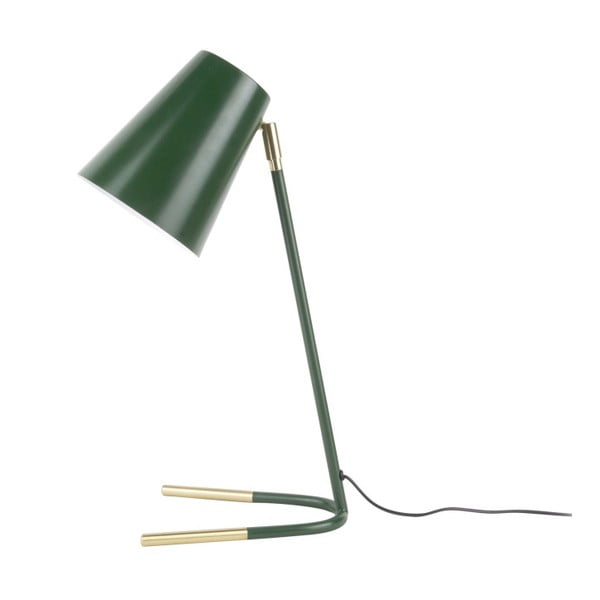 Zaļa galda lampa ar zelta detaļām Leitmotiv Noble