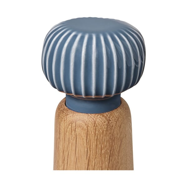 Ozolkoka garšvielu dzirnaviņas ar antracīta pelēkām porcelāna detaļām Kähler Design Hammershoi, augstums 13 cm-image-2