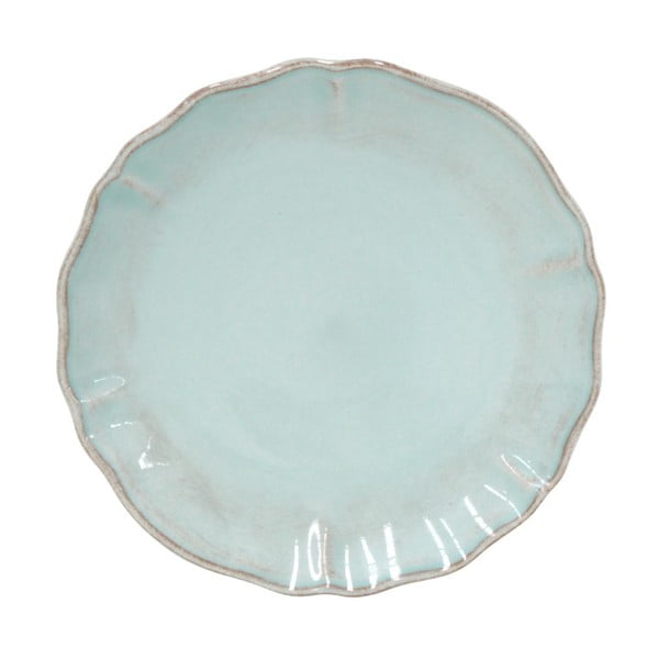Turkīza krāsas keramikas šķīvis Costa Nova Alentejo, ⌀ 17 cm