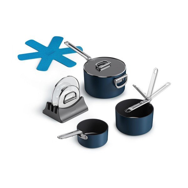 Katli ar vāku/ar keramikas pārklājumu piemēroti indukcijas plītij (3 gab.) Space – Joseph Joseph