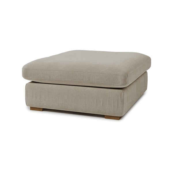 Krēmkrāsas velveta kāju soliņš Comfy – Scandic-image-1