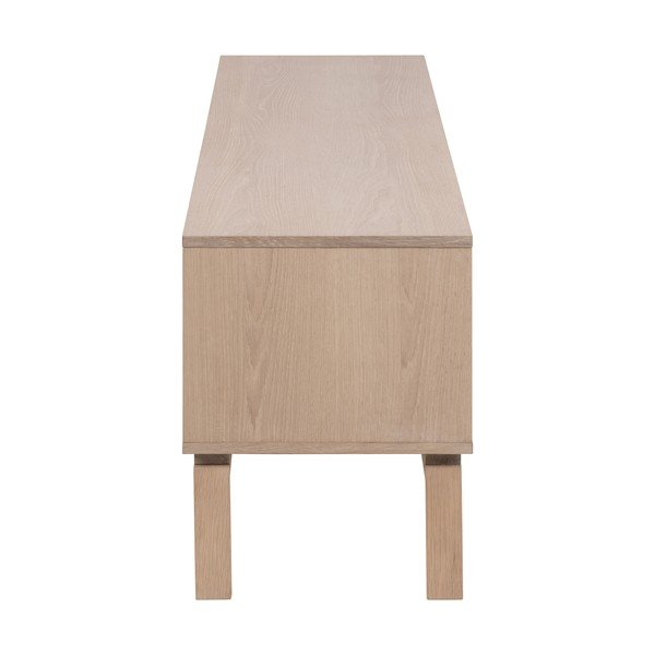 Dabīga toņa TV galdiņš ar ozolkoka imitāciju 160x50 cm Linley – Actona-image-4