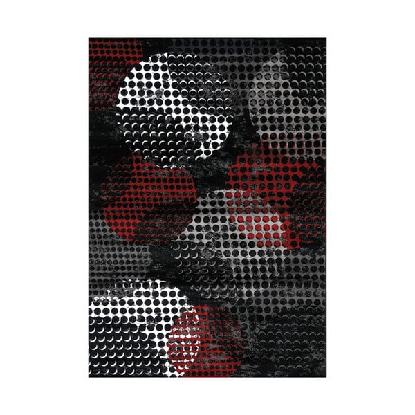 Melns un pelēks paklājs Webtappeti Manhattan Broadway, 200 x 290 cm