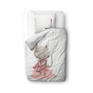 Kokvilnas bērnu gultas veļa Butter Kings Mouse, 100 x 130 cm