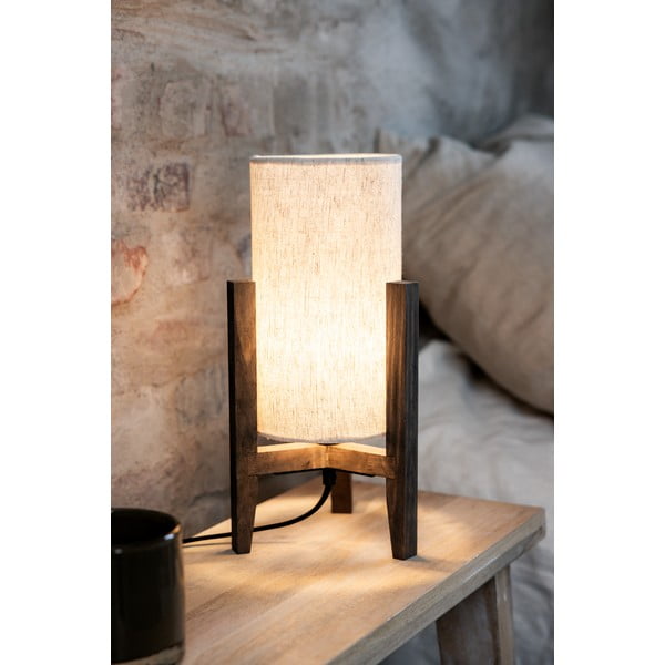 Bēša galda lampa ar auduma abažūru (augstums 33,5 cm) Eruca – Markslöjd-image-2