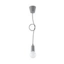 Pelēka piekaramā lampa ø 5 cm Rene – Sollux