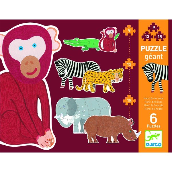 Bērnu puzle Djeco Giga Jungle-image-1